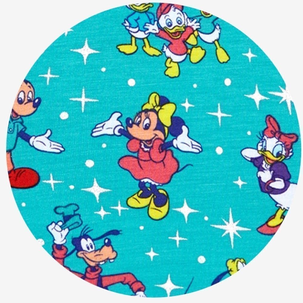 POSH PEANUT DISNEY100 PAJAMA SET 6/12M - Picture 7 of 9